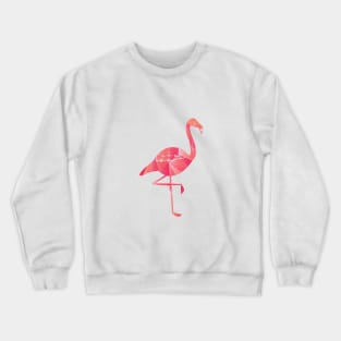 A Geometric Pink Flamingo Crewneck Sweatshirt